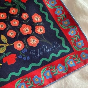Rifle Paper Co. 100% silk scarf